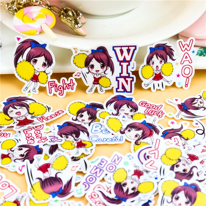 42 шт творческие каваи японского Чирлидинг девочек Скрапбукинг