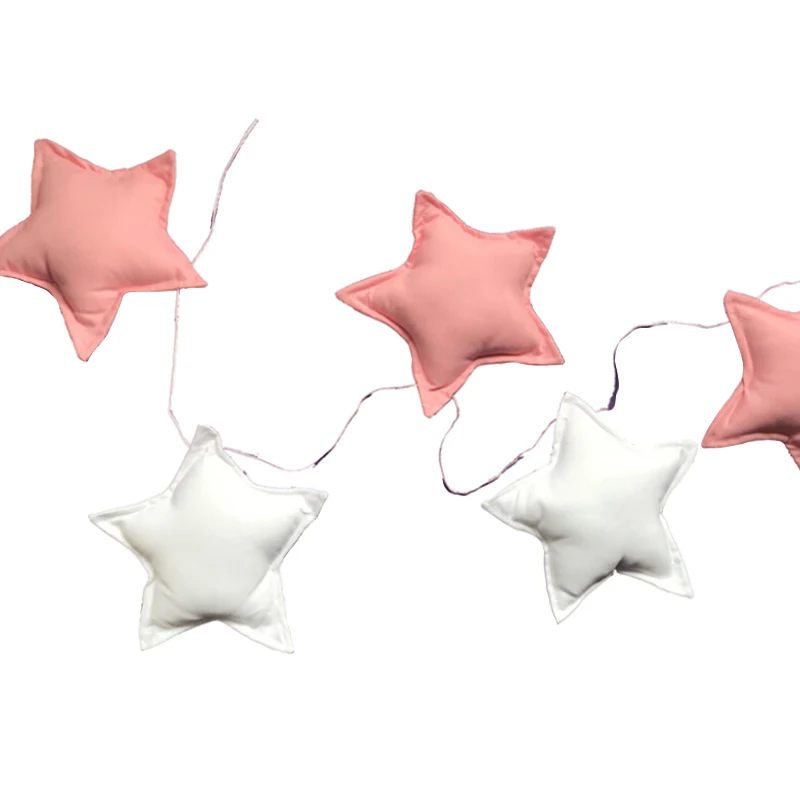 Новогодняя Скандинавская детская комната ручной работы гирлянды со звездами