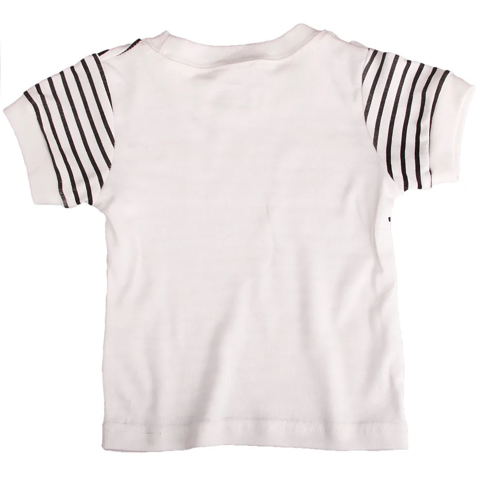 Babytree Маленькие дети короткий рукав пижамы набор мультфильм полоса динозавр для