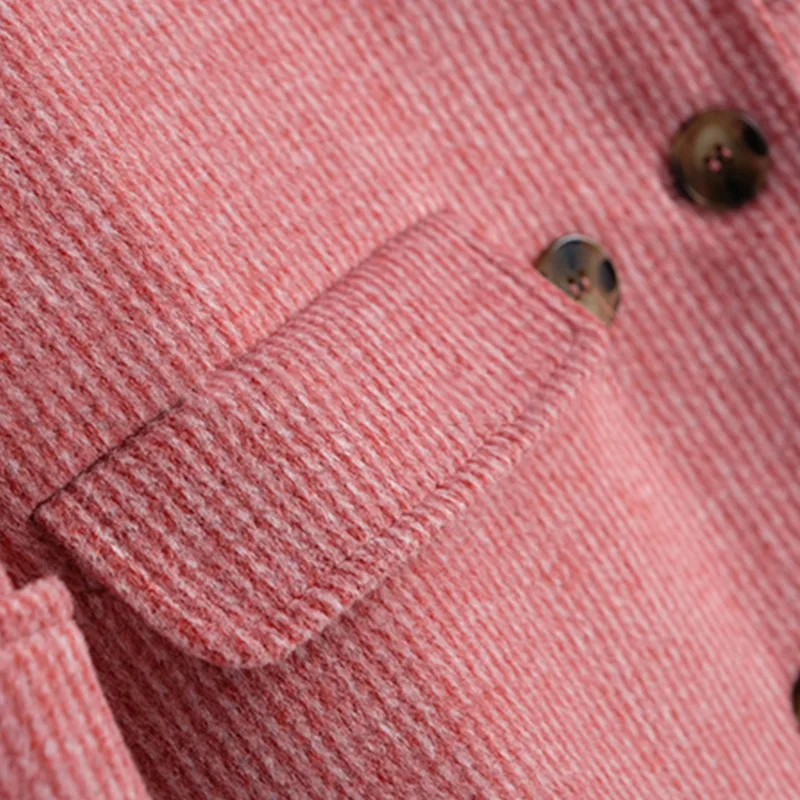 2018 autumn and winter women's new lapel double-breasted coat with a long style of temperament matching woolen | Женская одежда