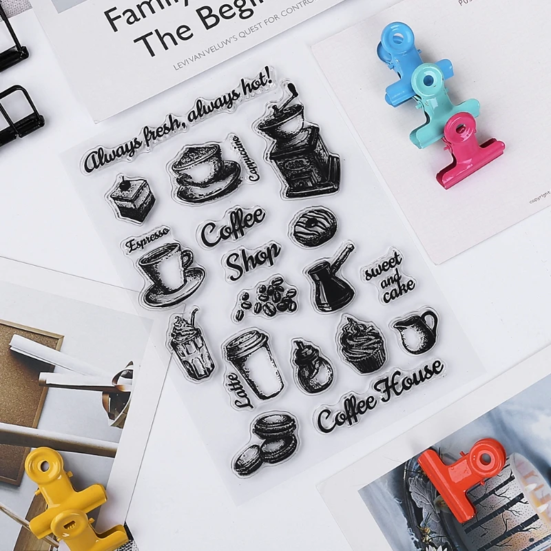 Сладкий прозрачный силиконовый штамп для DIY Скрапбукинг Фотоальбом Декор |