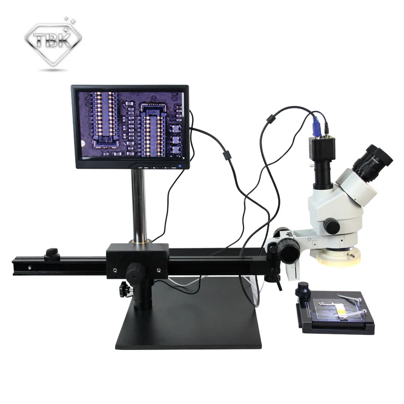 TBK 45L BGA микроскоп Лучший Многофункциональный Длинный рычаг для перемещения