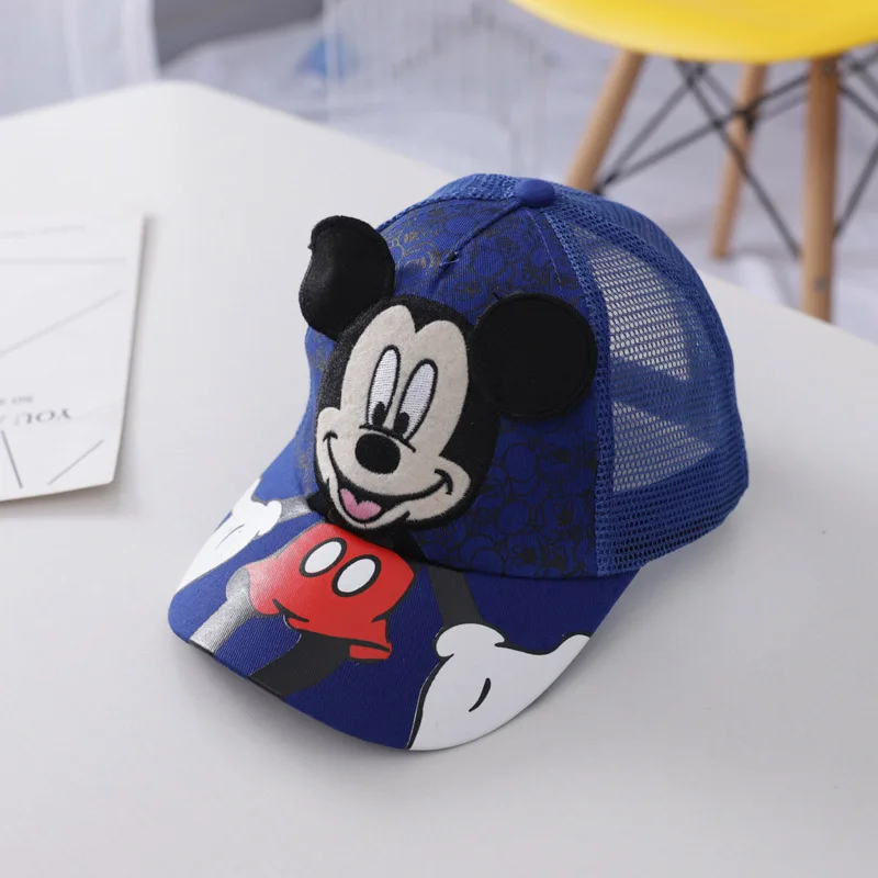 D Disney лето с Микки Маусом Мышь Детская Одежда Аксессуары Малыш Кепки Микки Солнце Хип-хоп шляпа Для детей от 2 до 8 лет для мальчиков и девочек игрушка - Цвет: D