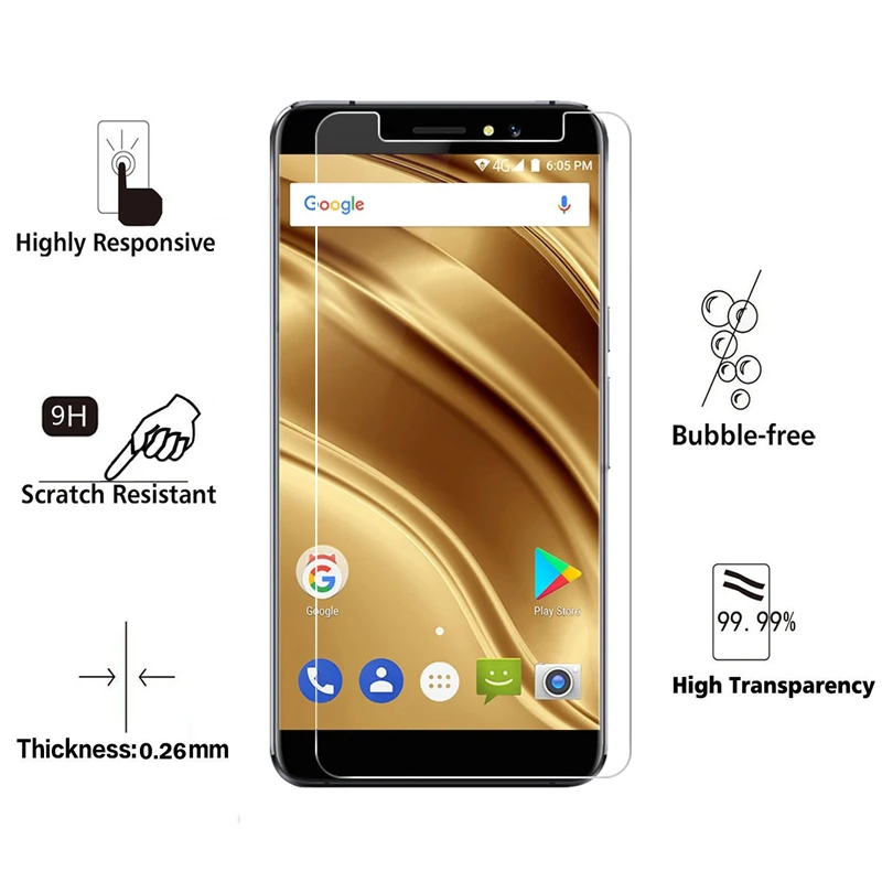 Защитное стекло HOPELF для Ulefone S8 Pro 2 шт. закаленное 2.5D 9H пленка телефона | Мобильные