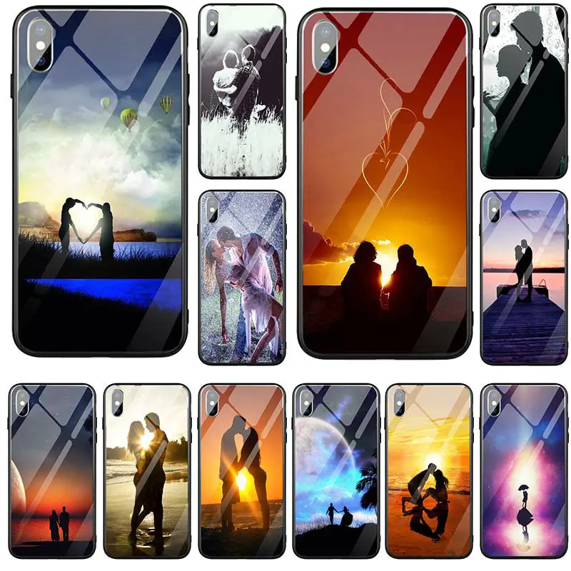 ПК ТПУ закаленное Стекло мобильного телефона чехлы Сумки для Iphone 5 5s se X XR XS Max 10 7 6 6s