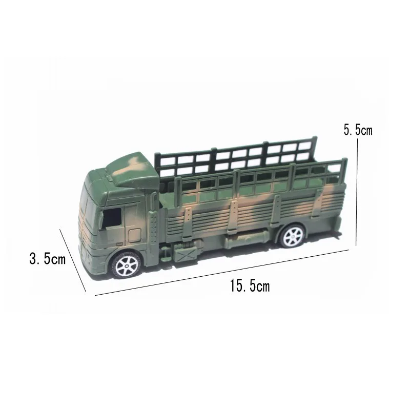 Военный транспортный трактор автомобиль WW II Скутер Модель транспортного средства Песочница Сцена Пластиковые части Аксессуары Игрушки 1 шт. на.