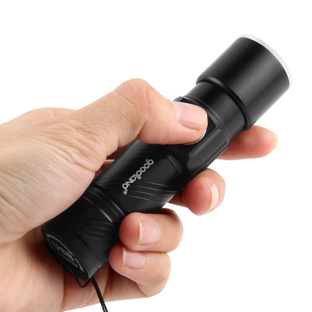 USB Портативный светодио дный фонарик Перезаряжаемые мини Torch Light Q5 3 Режимы