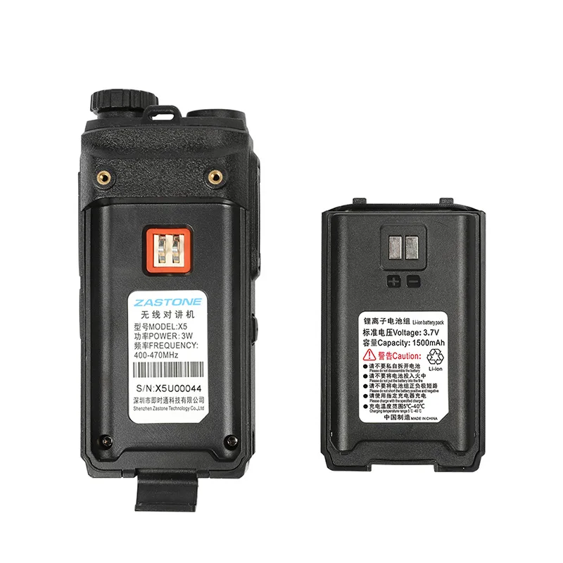 Новинка 2 в 1 ZASTONE X5 портативная мини рация 3 Вт 400 470 МГц 1500 мАч 16CH двухсторонняя