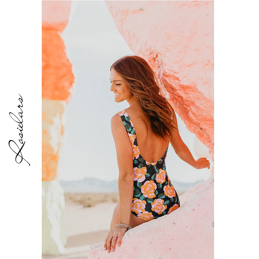 2019 летняя пляжная одежда ROSIELARS сексуальный цельный женский купальник Модный