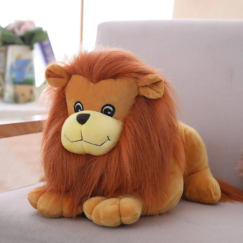 

Cartoon King of The Forest Animal Doll Lion King Stuffed Plush Kids Gifts 25CM
