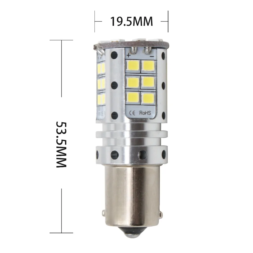 RXZ canbus 1156 светодиодный BA15S/P21W S25 3030 32SMD Авто тормозной обратного лампы ДРЛ сзади