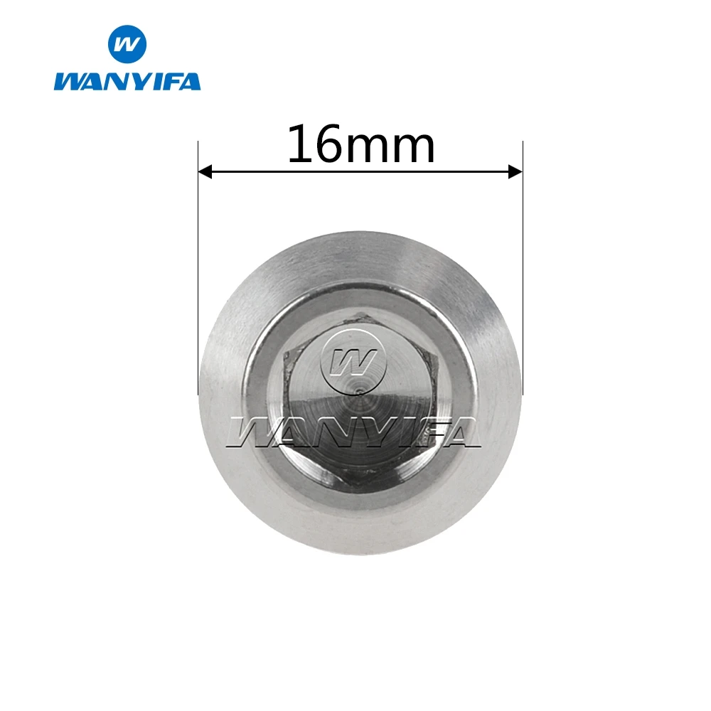 Wanifa 4 шт. M10x70mm 1 5 25 мм Шаг коническая головка Титан Ti Болт подходит суппорт Moun|ti