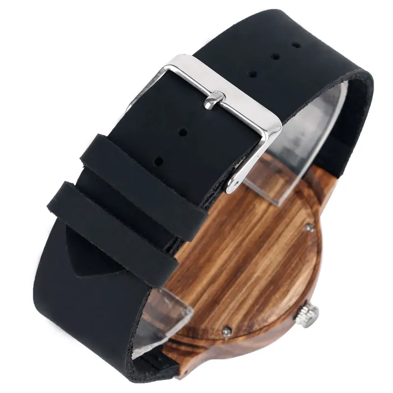

Men Watches Nature Wood Bamboo Women Analog Wristwatch Antique Genuine Leather Strap Creative Handmade Gift Reloj de madera