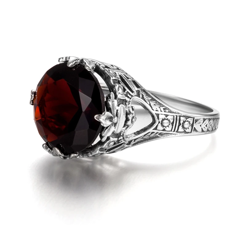 Аутентичные 925 стерлингового серебра нежный настроения палец коктейльные кольца