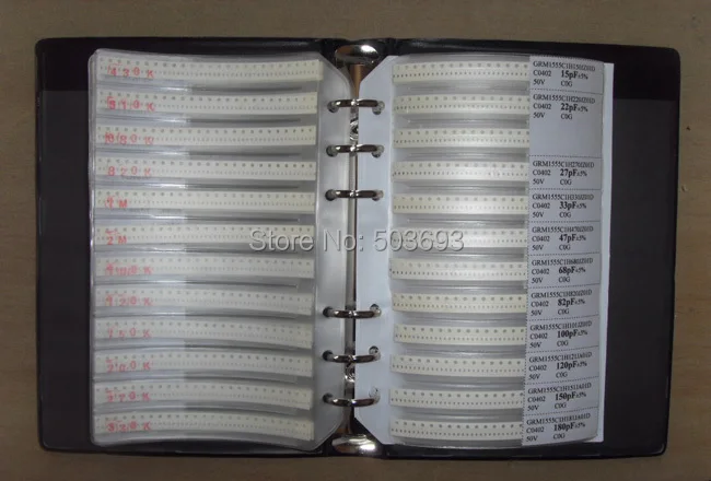 Бесплатная доставка 0402 SMD образец конденсатора 94valuesX50pcs = 4700pcs 0.5PF ~ 1 мкФ набор