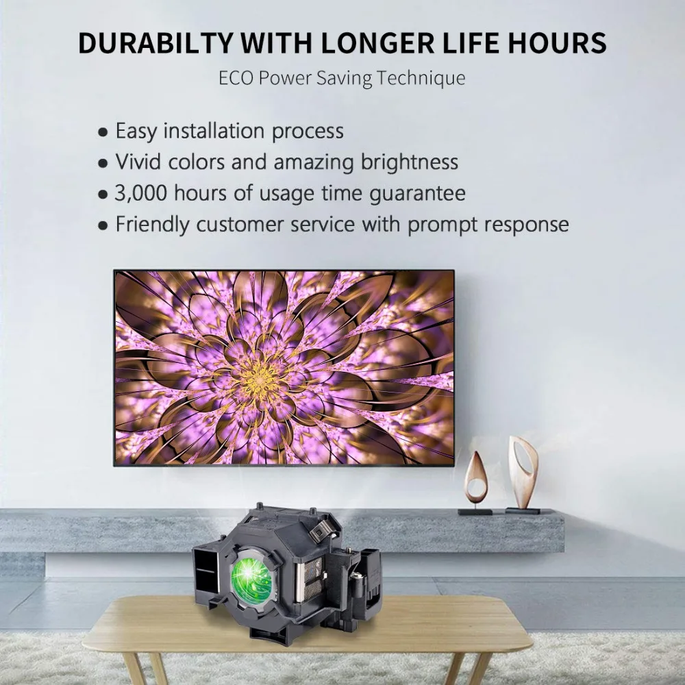 V13H010L42 ELPLP42 проектор высокой яркости лампы с Корпус для Epson EMP-822 EMP-822H EMP-83 EMP-83C EMP-83H