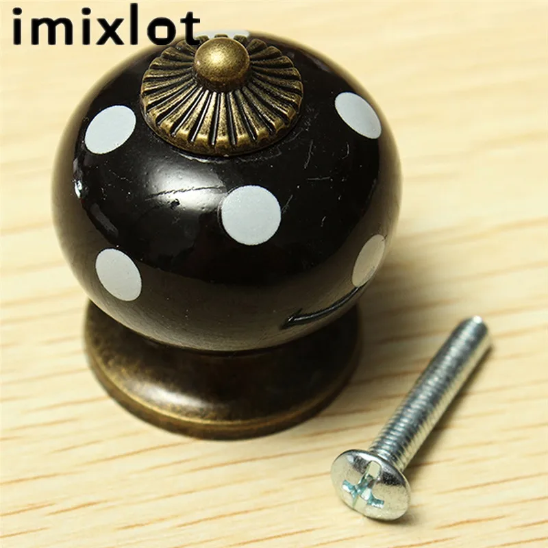 Безопасная дверная ручка Imixlot в скандинавском стиле горошек круглая