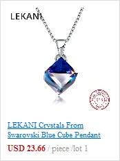 LEKANI, Ретро стиль, черные серьги в форме капли воды, кристаллы от Swarovski, для женщин, вечерние, подарки, настоящее Серебро S925 пробы, хорошее ювелирное изделие