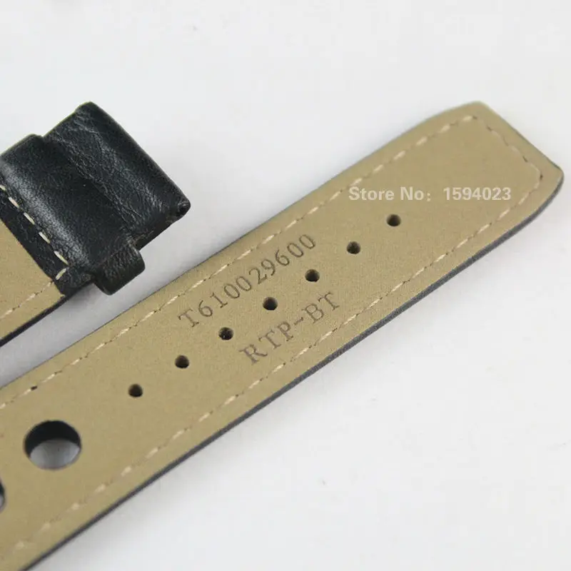 20mm T044430A PRS516 Watch Strap Durable Soft Genuine Leather T044 Watchband Wrist Bracelet T044417 Watches Man Group Black