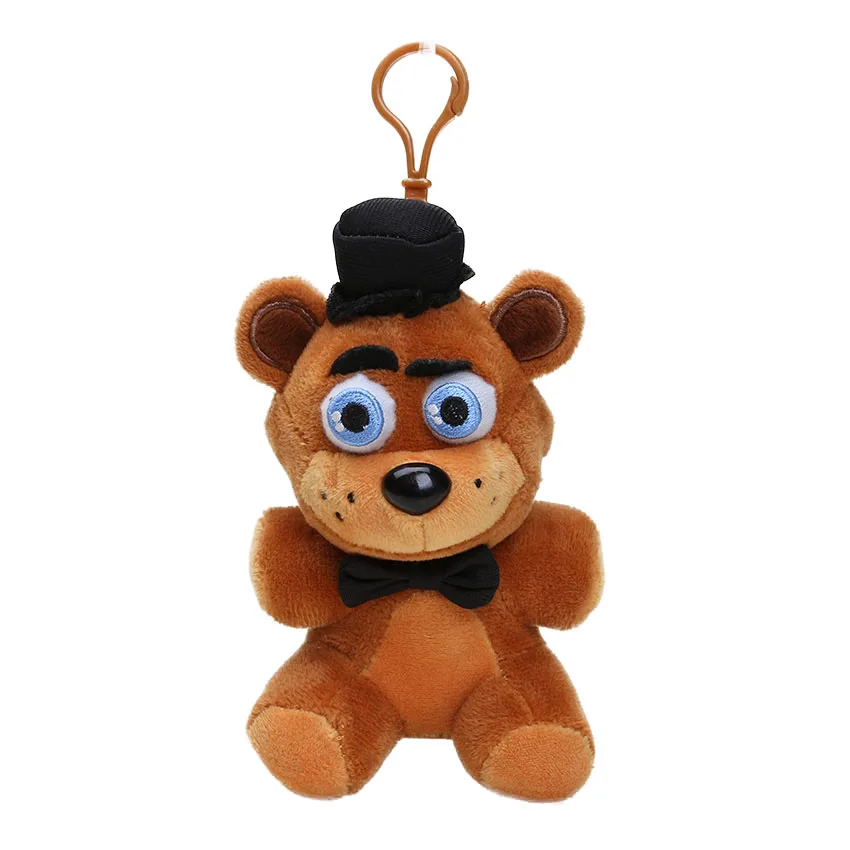 brown bear 15 см FNAF игрушки Five Nights At Freddy's 4 плюшевая подвеска Mangle Foxy Chica Bonnie Золотой кошмар Фредди Fazbear брелок игрушка - Цвет: brown bear