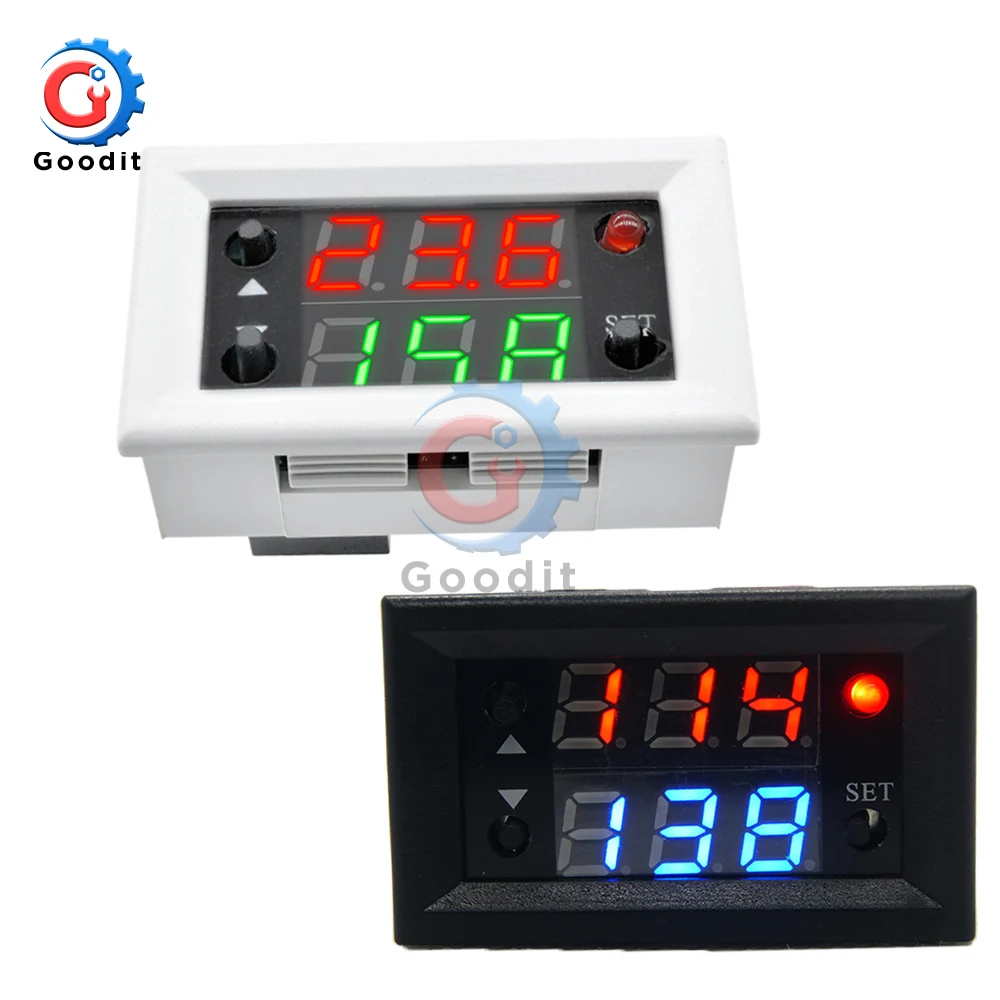 Мини светодиодный цифровой таймер 12 В постоянного тока реле времени с задержкой
