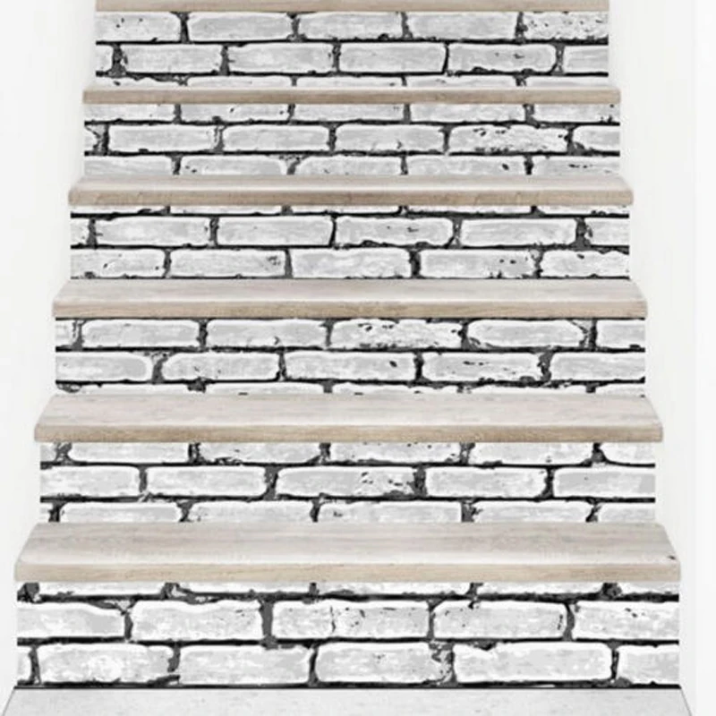 JX-LCLYL 6 шт. 3D самоклеющиеся DIY виниловые лестницы стояк пол стикеры Настенные наклейки