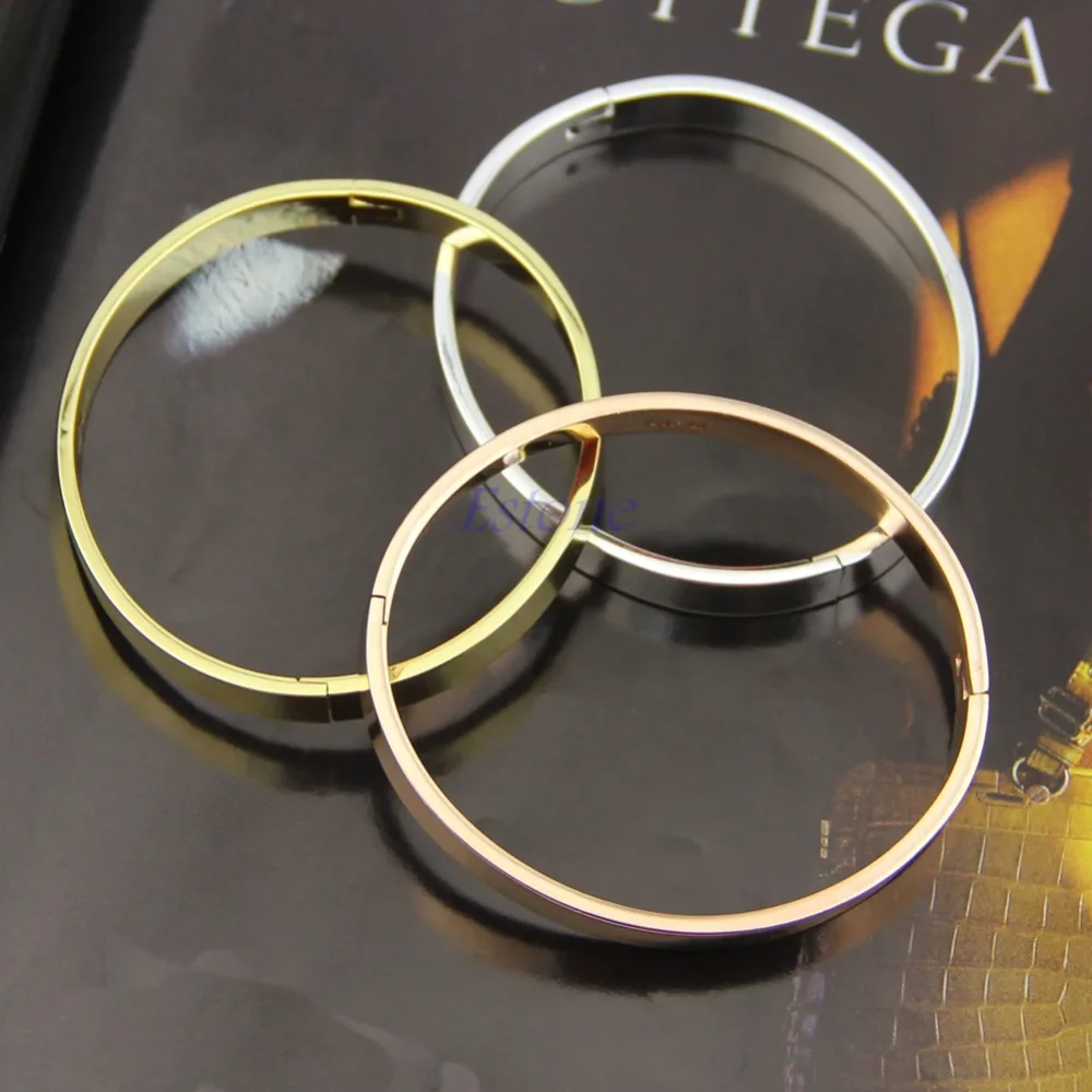 Новинка полированные манжеты из нержавеющей стали для влюбленных пар мужчин и