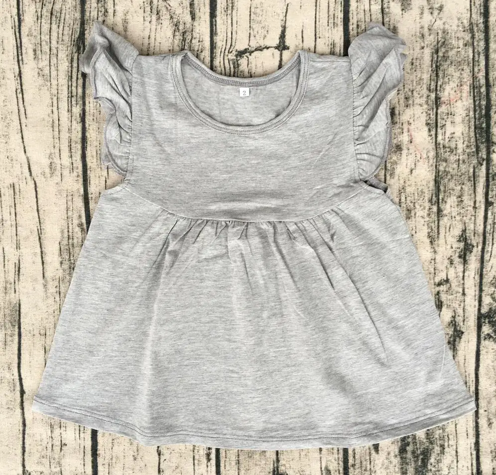 Летняя футболка с рукавами-фонариками для девочек одежда маленьких цветами