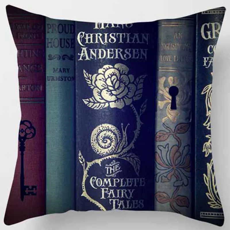 Hot sale beauty books pillow case men women girls ladies square pillow cases home creative color pillow cover 45*45cm