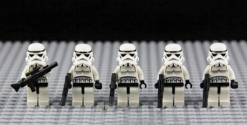 Серия 100 Star Wars Классический белый шторм W188 trooper SW188 имперский Клон trooper совместимый 10188 кирпичный строительный блок игрушки