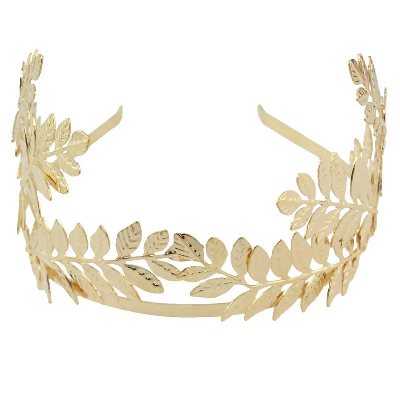 Gold Metal Leaves Headband Greek Goddess Leaf Crown Bride Wedding Headwear Accessories | Украшения и аксессуары