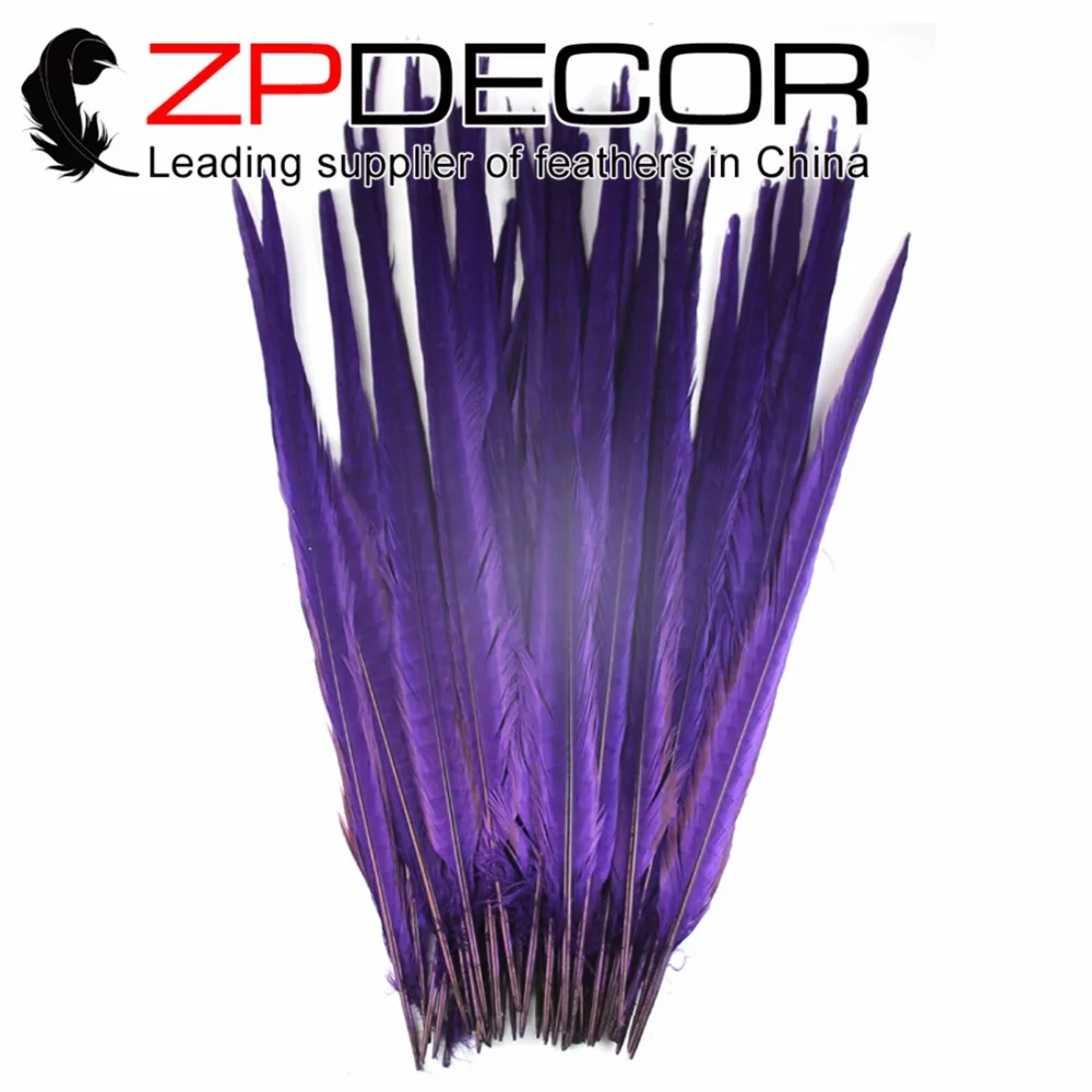ZPDECOR 50 штук 55 см (20 22 дюйма) разноцветные окрашенные перья из хвоста фазана