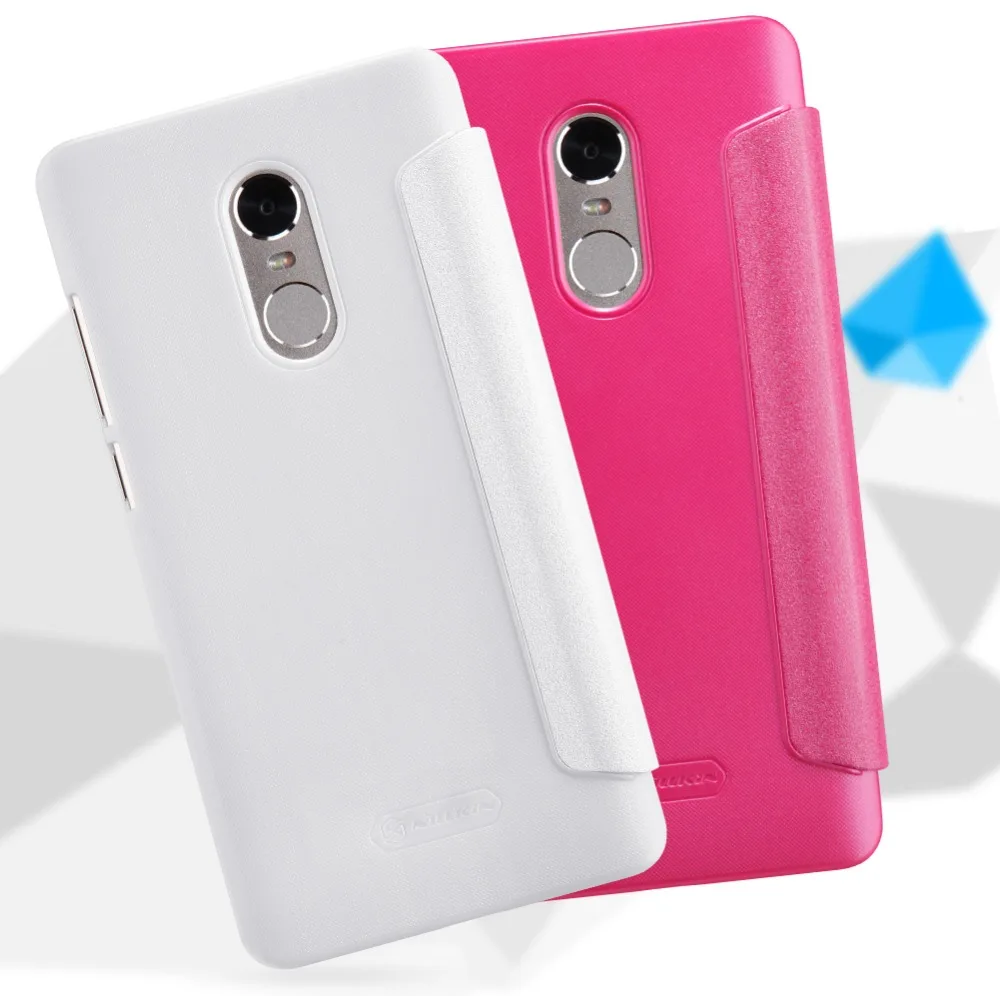 Чехол-книжка для Xiaomi Redmi Note 4X, чехол NILLKIN, блестящий чехол-книжка из искусственной кожи с окошком обзора для Xiaomi Redmi Note 4X