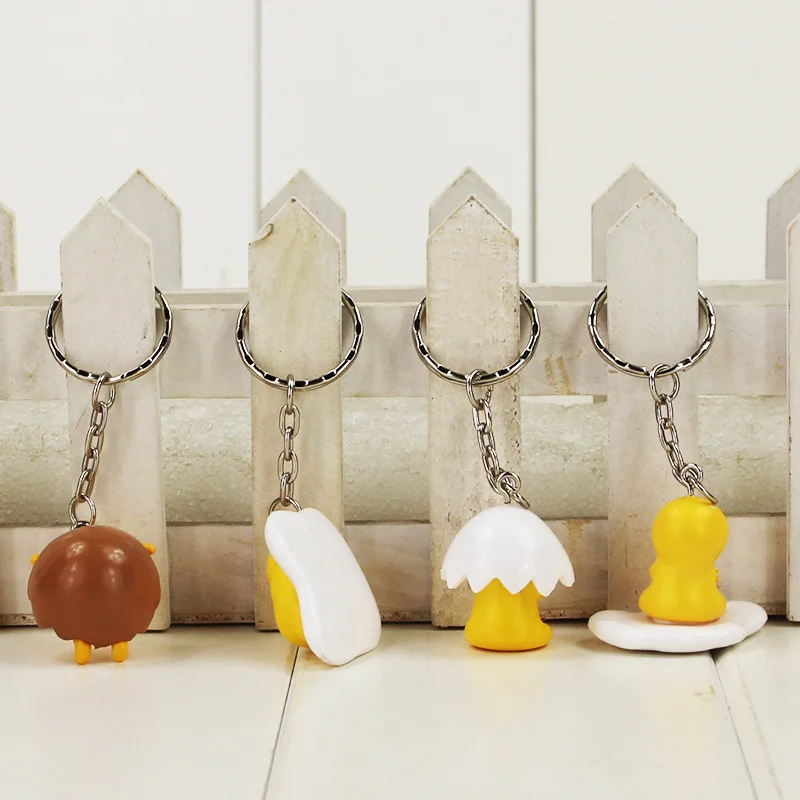 4 шт./компл. Gudetama Lazy Яйцо Брелок-подвеска брелок ПВХ фигурка игрушки