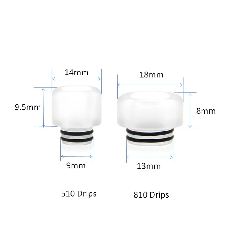 1 шт. мундштук для RDA RTA атомайзера с капельным наконечником и широким отверстием