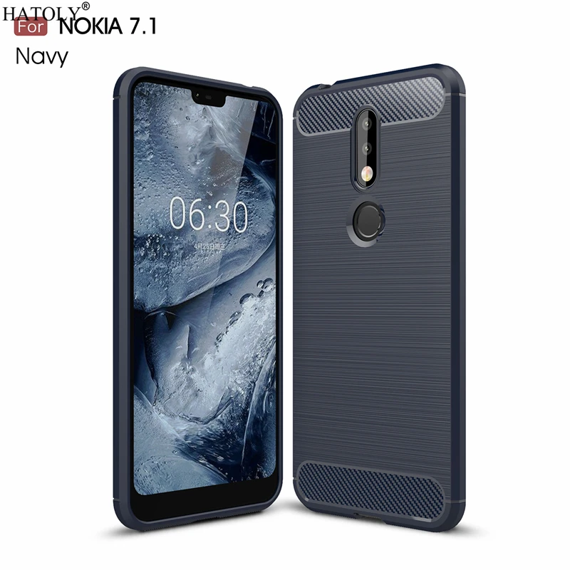 HATOLY Чехлы для Nokia 7 1 чехол 2018 противоударный мягкий ТПУ Матовый прочный
