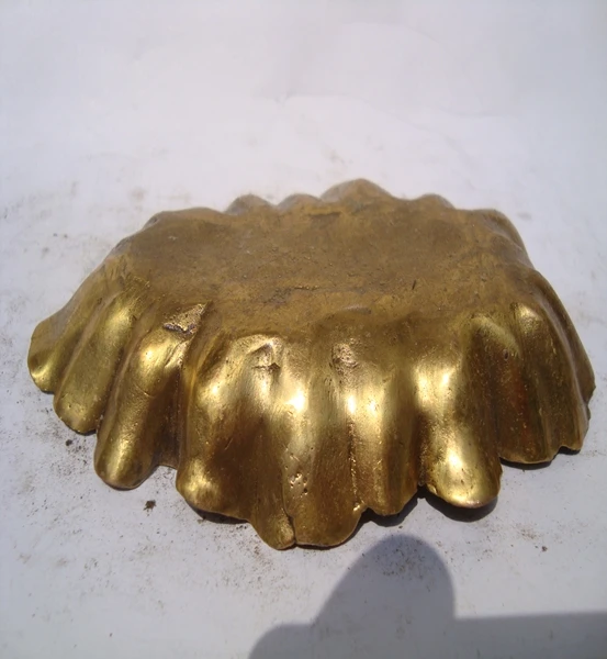 The price of a large copper ashtray is beautiful lotus leaf dual-purpose craft ornaments |