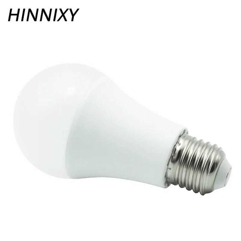 Hinnixy 5 шт./лот A60 E27 PC алюминиевые светодиодные лампы 12 Вт 220 В супер яркая теплая