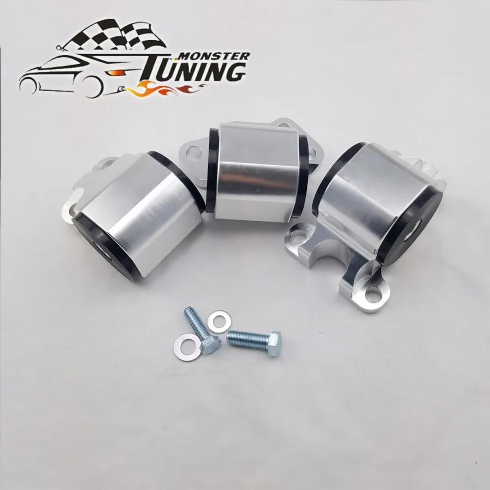 Тюнинг Monster Silver 2 болта замена двигателя комплект держателей для 92 95 HONDA CIVIC EG B16 B17