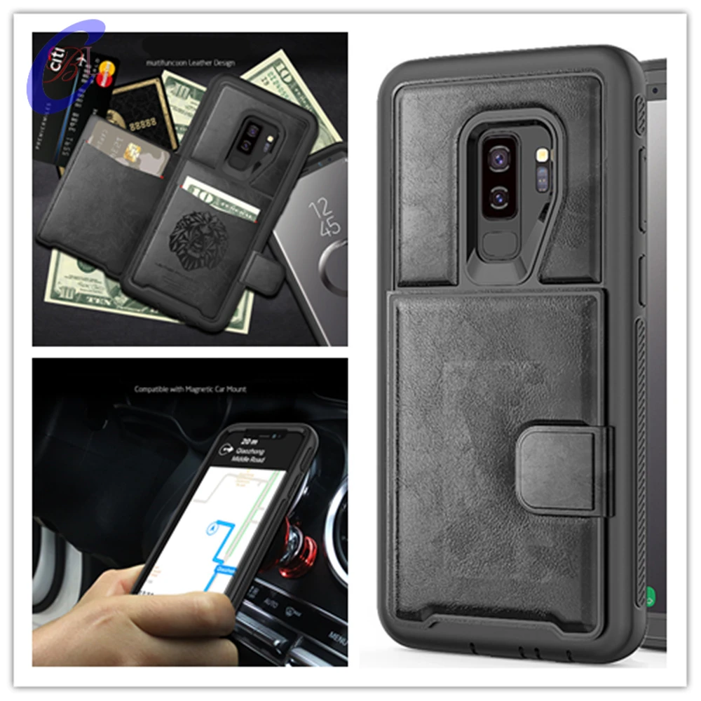 2018 Новый CBL PC + ТПУ PU кожаный чехол для Samsung S20 S10 Plus Note 9 с несколькими отделениями