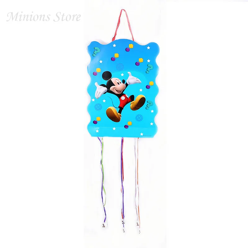 Mickey Мультфильм герой Pinata мультфильм дизайн бумажная Складная пиньята для детей с днем рождения вечерние принадлежности украшения - Цвет: Mickey