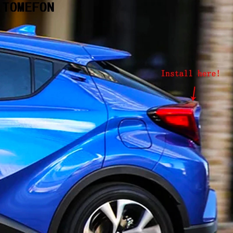 TOMEFON Авто внешний стиль для Toyota C-HR CHR 2016 2017 2018 ABS Задний бампер протектор