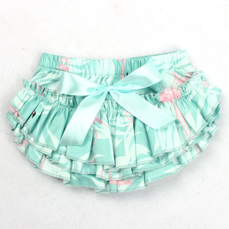 Детский хлопковый комплект из шорт и юбки-пачки с оборками