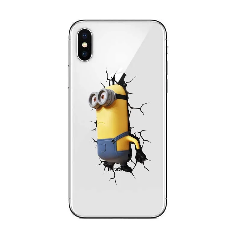 cartoon Minions /Football/basketball/rugby Soft TPU Silicone Case Cover For Apple iPhone X 10 6 6SPlus 7 Plus 5 5S SE 8 8Plus |