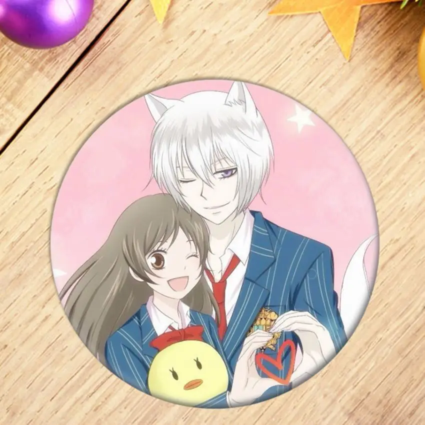 1pcs Anime Kamisama Love Kiss Cosplay Badge Cartoon Tomoe Momozono Nanami Brooch Pins Collection Badges for Backpacks Decoration