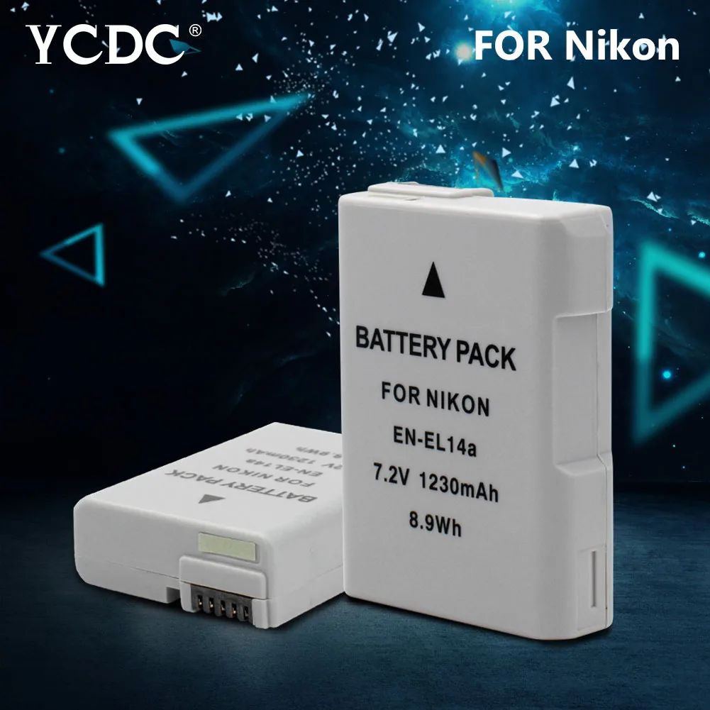 Аккумулятор YCDC 1230 в мА/ч литиевый аккумулятор для Nikon D3100 D3300 D5100 D5500 DF Coolpix P7100