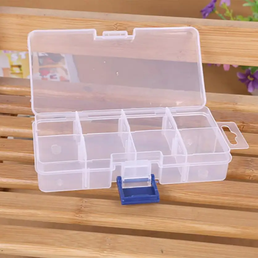 8 пластиковых ящиков для хранения косметических украшений чехол бисера