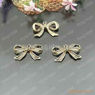 

100pcs/lot Zinc alloy bead Antique Bronze Plated Charms Pendants Fit Jewelry Necklace Findings 29*18MM butterfly Shape JJA1255