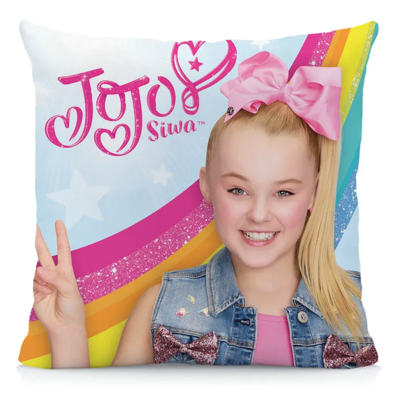 3 Xunyu JoJo Siwa Наволочка на подушку размером 45*45 см милая девушка Подушка Чехол Наволочка из полиэстера домашняя наволочка для декоративной диванной подушки для дивана - Цвет: 3