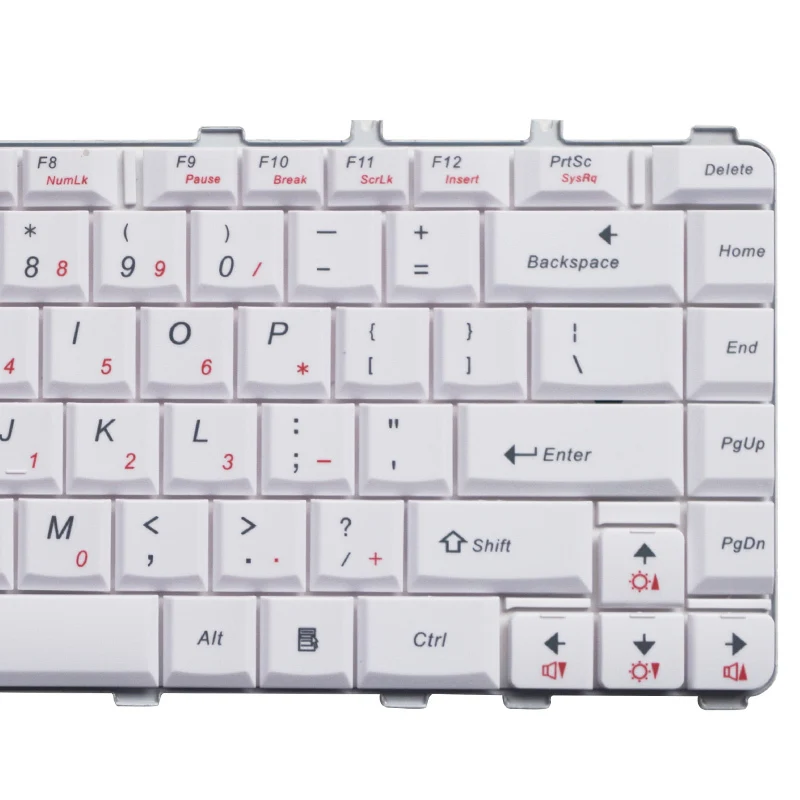 Клавиатура для ноутбука LENOVO Y450 Y450A Y450AW Y450G Y550 Y550A Y550P Y460 Y560 B460 белая/черная |